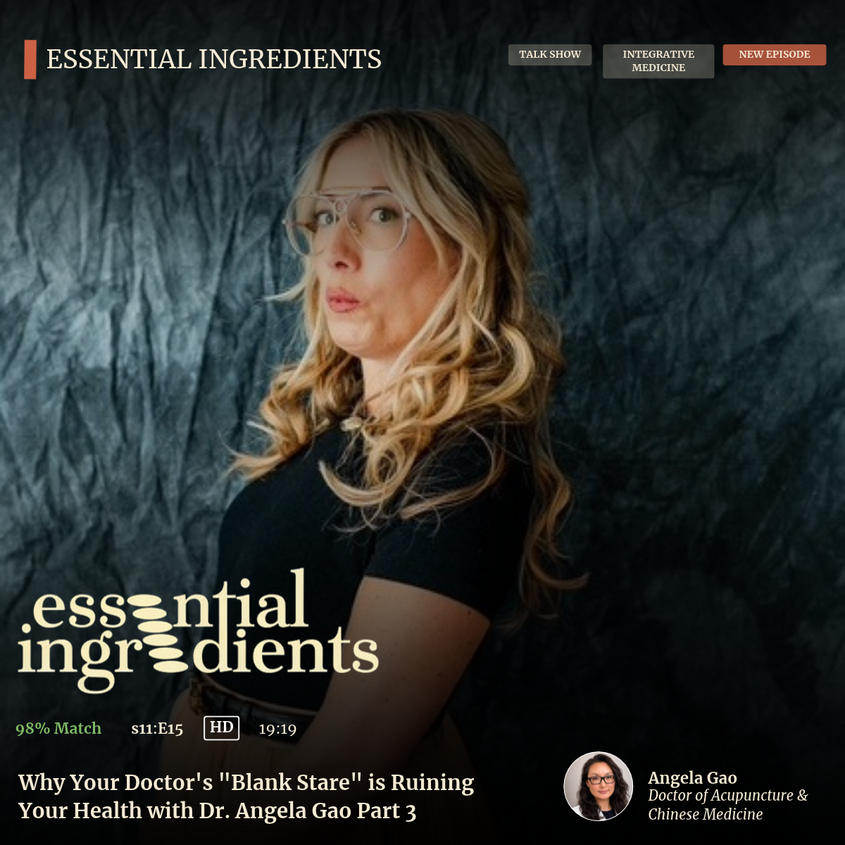 Why Your Doctor's "Blank Stare" is Ruining Your Health with Dr. Angela Gao Part 3