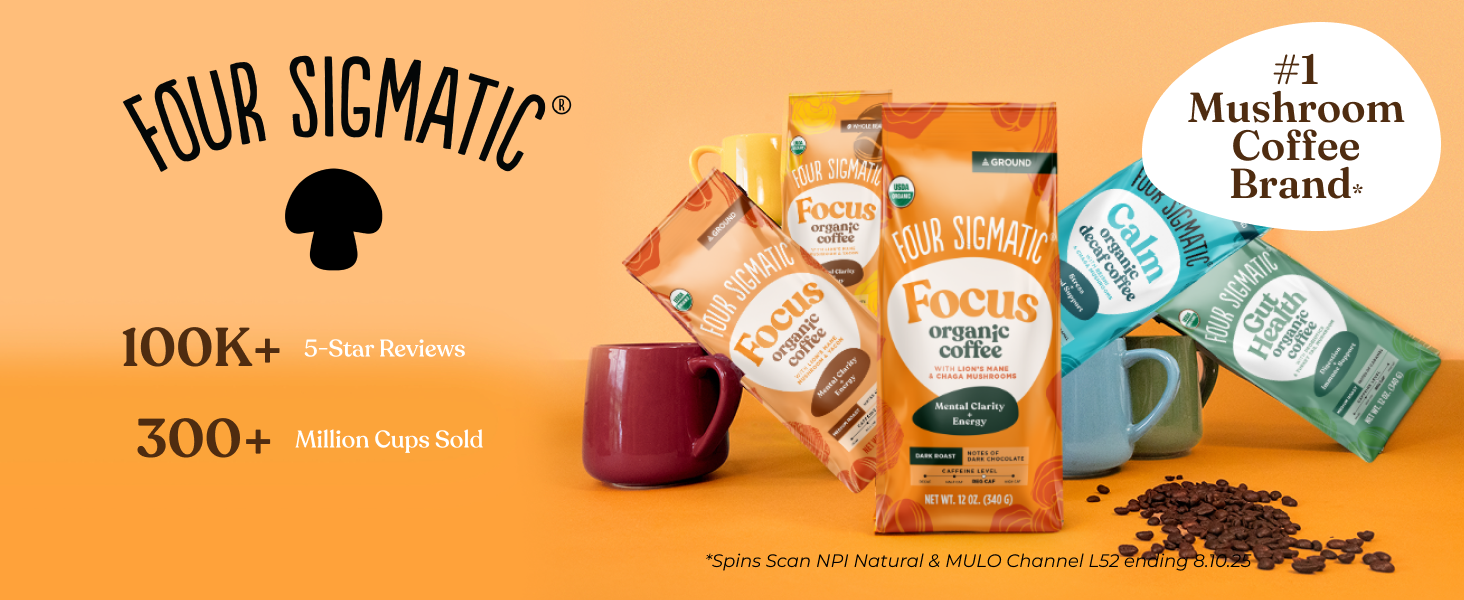 Lion's Mane + Chaga Mushroom Coffee by Four Sigmatic